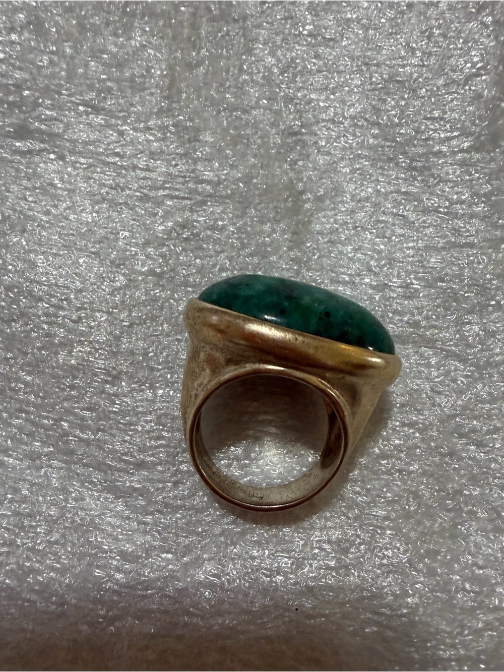 Silpada Stirling Silver Ring with Green Teal Stone - Picture 3 of 8